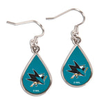 Wholesale-San Jose Sharks Earrings Jewelry Carded Tear Drop