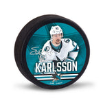 Wholesale-San Jose Sharks Hockey Puck Packaged Erik Karlsson