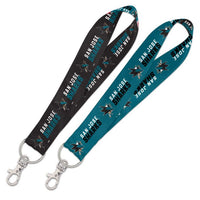 Wholesale-San Jose Sharks Lanyard Key Strap 1"