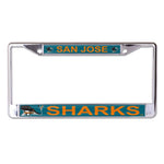 Wholesale-San Jose Sharks MEGA Lic Plt Frame S/L Printed