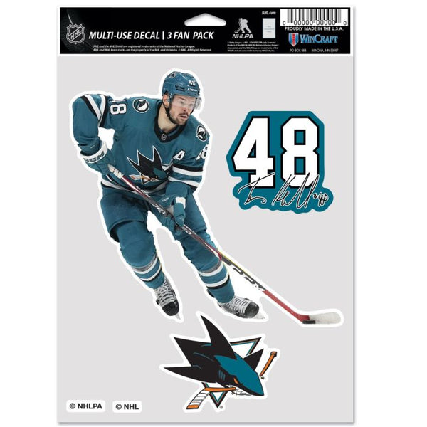 Wholesale-San Jose Sharks Multi Use 3 Fan Pack Tomas Hertl