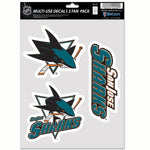 Wholesale-San Jose Sharks Multi Use 3 Fan Pack