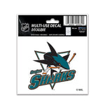 Wholesale-San Jose Sharks Multi-Use Decal 3" x 4"