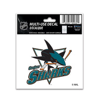 Wholesale-San Jose Sharks Multi-Use Decal 3" x 4"