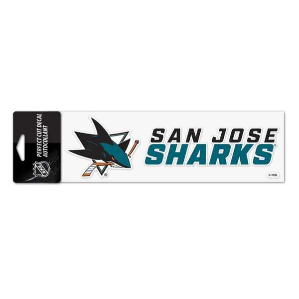 Wholesale-San Jose Sharks Perfect Cut Decals 3" x 10"