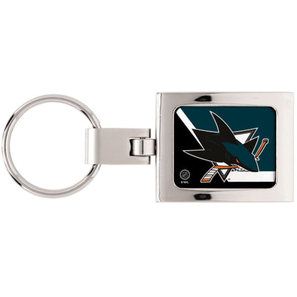 Wholesale-San Jose Sharks Premium Domed Key Ring