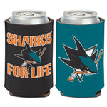 Wholesale-San Jose Sharks SLOGAN Can Cooler 12 oz.