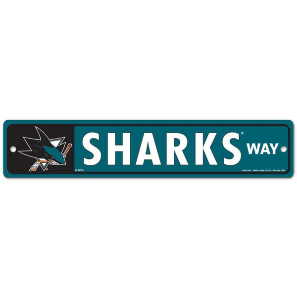 Wholesale-San Jose Sharks Street / Zone Sign 3.75" x 19"