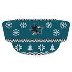 Wholesale-San Jose Sharks / Ugly Sweater Ugly Sweater Fan Mask Face Covers