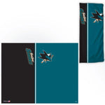 Wholesale-San Jose Sharks Vertical Split Fan Wraps