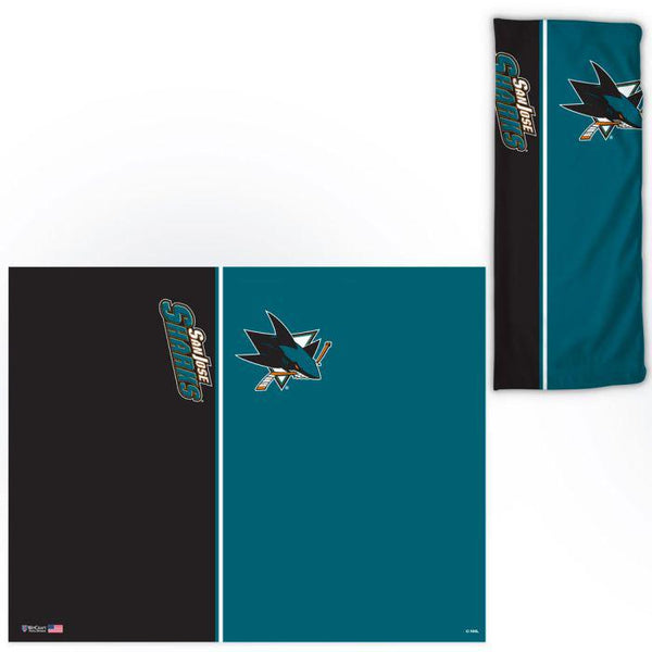 Wholesale-San Jose Sharks Vertical Split Fan Wraps