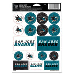 Wholesale-San Jose Sharks Vinyl Sticker Sheet 5" x 7"