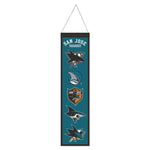 Wholesale-San Jose Sharks Wool Banner 8" x 32"