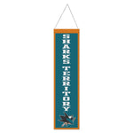 Wholesale-San Jose Sharks Wool Banner 8" x 32"