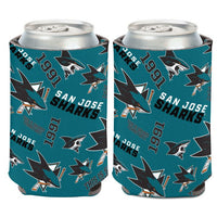 Wholesale-San Jose Sharks scatter Can Cooler 12 oz.