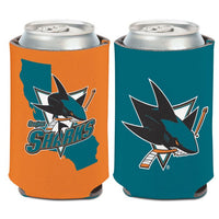 Wholesale-San Jose Sharks state Can Cooler 12 oz.