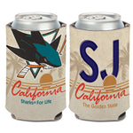 Wholesale-San Jose Sharks state plate Can Cooler 12 oz.