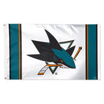 Wholesale-San Jose Sharks vertical stripe Flag - Deluxe 3' X 5'