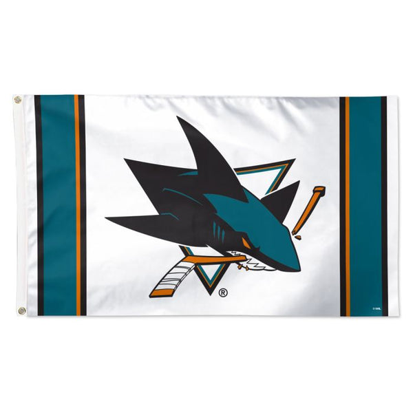 Wholesale-San Jose Sharks vertical stripe Flag - Deluxe 3' X 5'