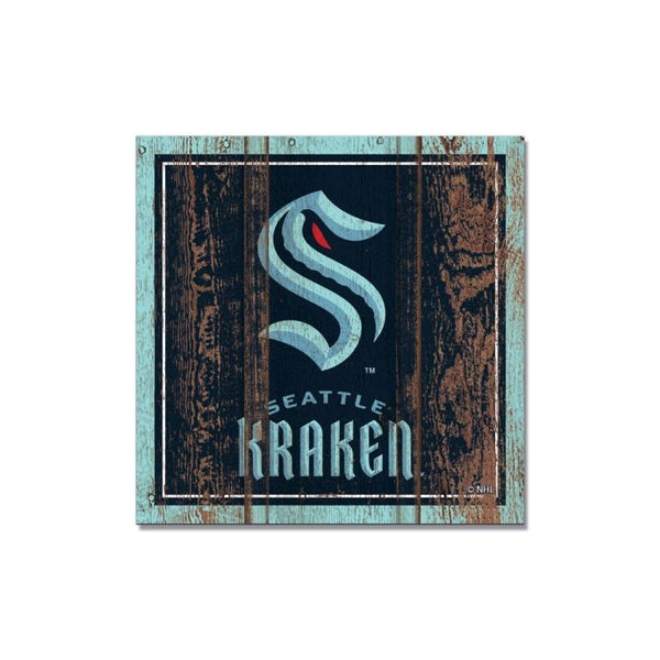 Wholesale-Seattle Kraken Wooden Magnet 3" X 3"