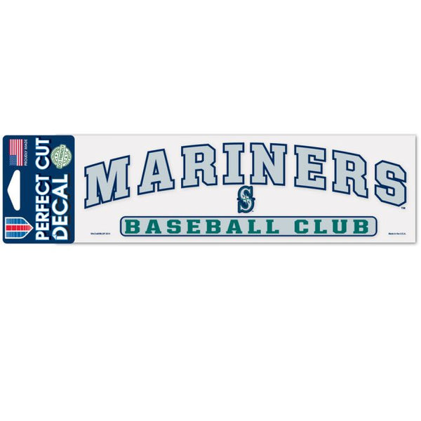 Wholesale-Seattle Mariners Arched Perfect Cut Decals 3" x 10"