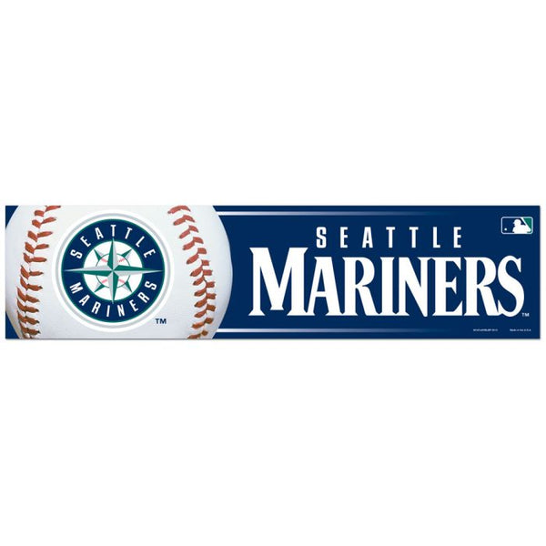 Wholesale-Seattle Mariners Bumper Strip 3" x 12"