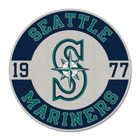 Wholesale-Seattle Mariners CIRCLE ESTABLISHED Collector Enamel Pin Jewelry Card