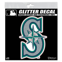Wholesale-Seattle Mariners Decal Glitter 6" x 6"