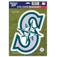 Wholesale-Seattle Mariners Die Cut Logo Magnet 6.25" x 9"