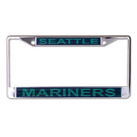 Wholesale-Seattle Mariners GLITTER Lic Plt Frame S/L Printed