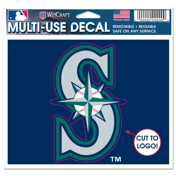 Wholesale-Seattle Mariners Hat Logo Multi-Use Decal - cut to logo 5" x 6"