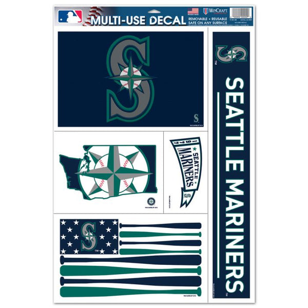 Wholesale-Seattle Mariners Multi Use Decal 11" x 17"