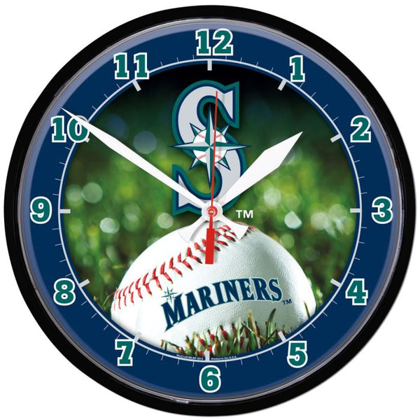 Wholesale-Seattle Mariners Round Wall Clock 12.75"