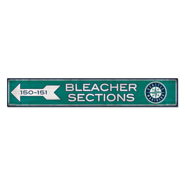 Wholesale-Seattle Mariners SECTIONS Wood Sign 6"x36" 3/8" thick