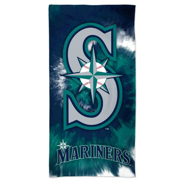 Wholesale-Seattle Mariners TDYE Spectra Beach Towel 30" x 60"