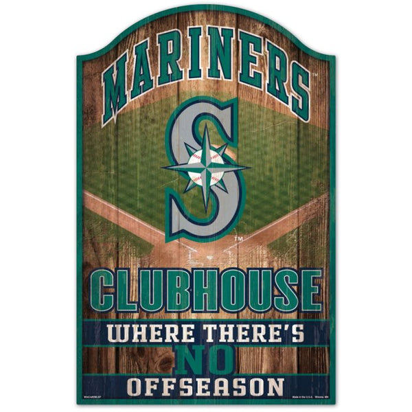 Wholesale-Seattle Mariners Wood Sign 11" x 17" 1/4" thick