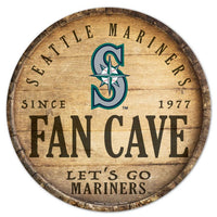 Wholesale-Seattle Mariners Wood Sign 14" Rnd