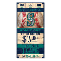 Wholesale-Seattle Mariners Wood Sign 6x12 3/8" thick