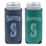 Wholesale-Seattle Mariners colored heather 12 oz Slim Can Cooler