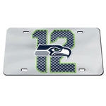 Wholesale-Seattle Seahawks Acrylic Classic License Plates