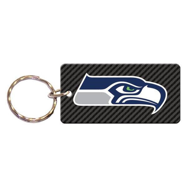 Wholesale-Seattle Seahawks CARBON Keychain Rectangle