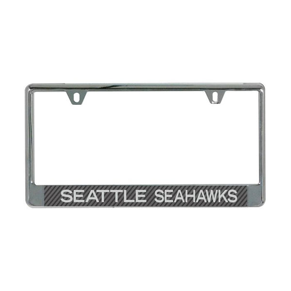 Wholesale-Seattle Seahawks CARBON Lic Plate Frame B/O Printed