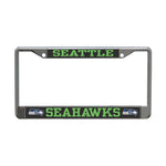 Wholesale-Seattle Seahawks CARBON Lic Plt Frame S/L Printed