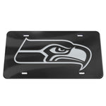 Wholesale-Seattle Seahawks Chrome Acrylic Classic License Plates