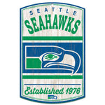 Wholesale-Seattle Seahawks / Classic Logo Retro Wood Sign 11" x 17" 1/4" thick