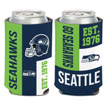 Wholesale-Seattle Seahawks Color Block Can Cooler 12 oz.