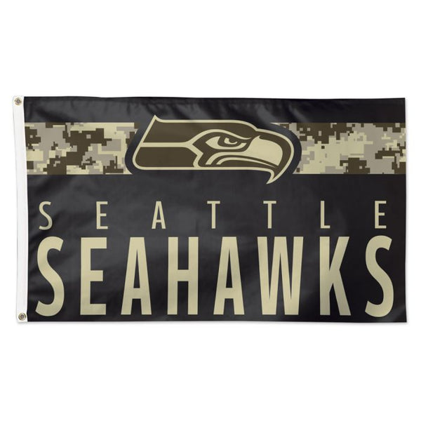 Wholesale-Seattle Seahawks Digi Camo Flag - Deluxe 3' X 5'