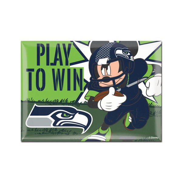 Wholesale-Seattle Seahawks / Disney Mickey Mouse Metal Magnet 2.5" x 3.5"