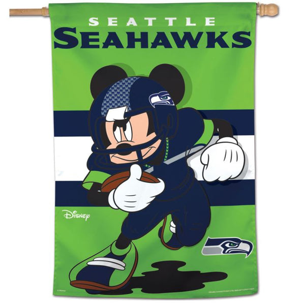 Wholesale-Seattle Seahawks / Disney Mickey Mouse Vertical Flag 28" x 40"