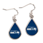 Wholesale-Seattle Seahawks Earrings Jewelry Carded Tear Drop